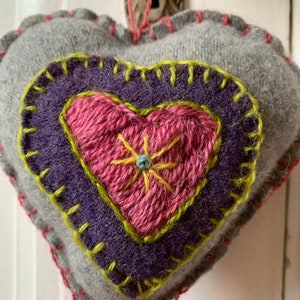 Pink and Purple Starburst Heart