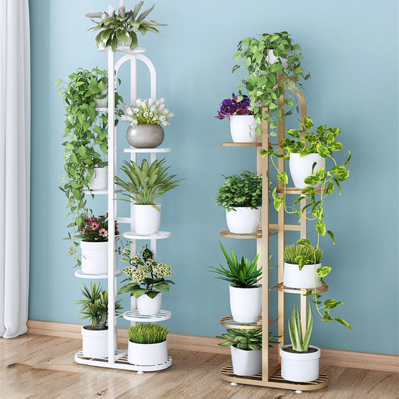 Modern Plant Stand Rectangle Stand Metal Gold Geometric Vase/metal Frame/ Tall  Stand/ Four Rod Stand/metal Vase/ Metal Vase/metal Riser 