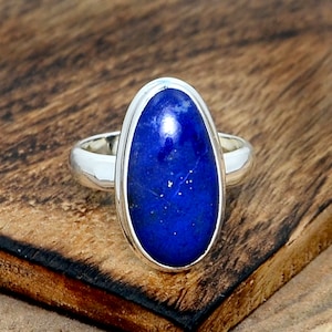 Lapis Ring, Lapis Lazuli Ring, Lapis Edelstein Ring, Lapis Handarbeit Ring, Statement Ring, 925 Sterling Silber Ring, Geschenk für Sie