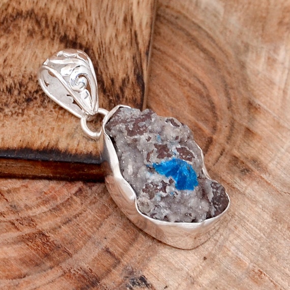 Cavansite Pendant Cavansite Crystal Pendant Cavansite Crystal