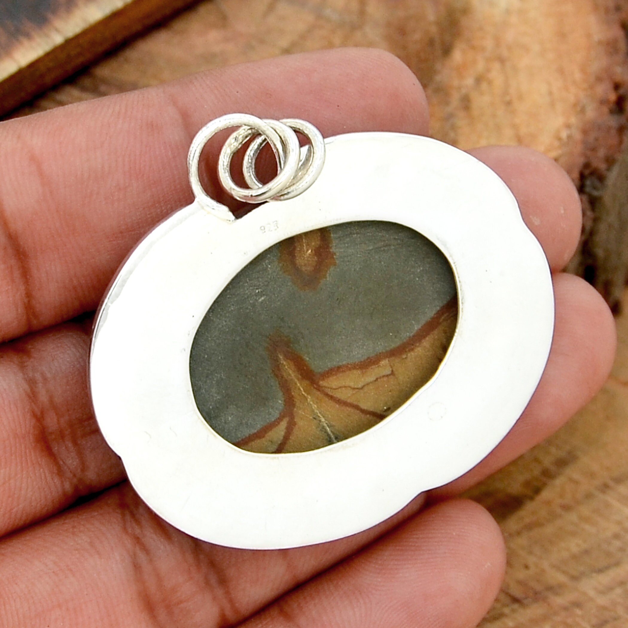 Rocky Butte Jasper Pendant, Rocky Butte Picture Jasper Rocky Butte Jasper Pendant, Rocky Butte Picture Jasper