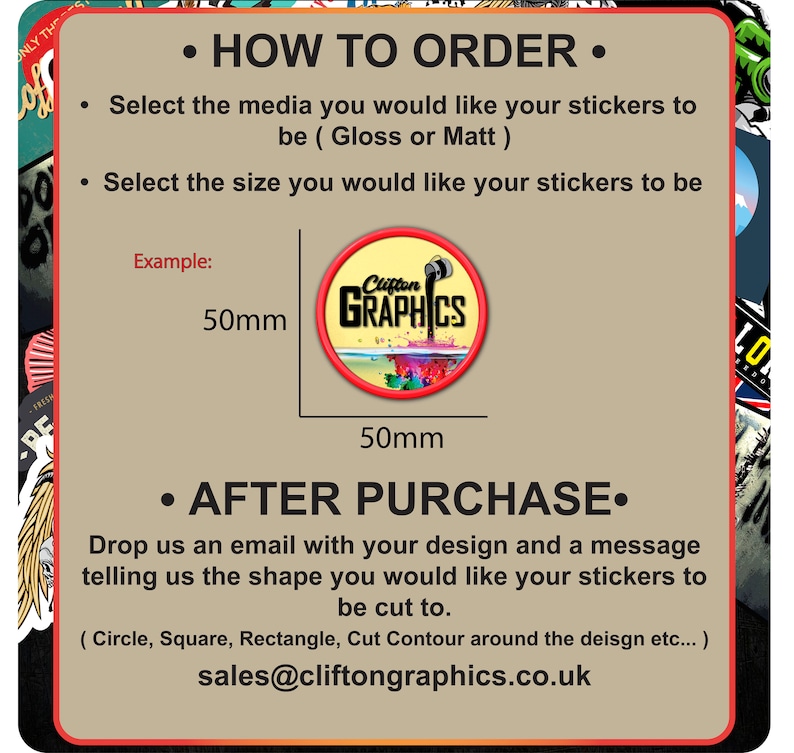300 Custom Sticker Bulk Print Vinyl Your Design Decals Labels - Etsy UK