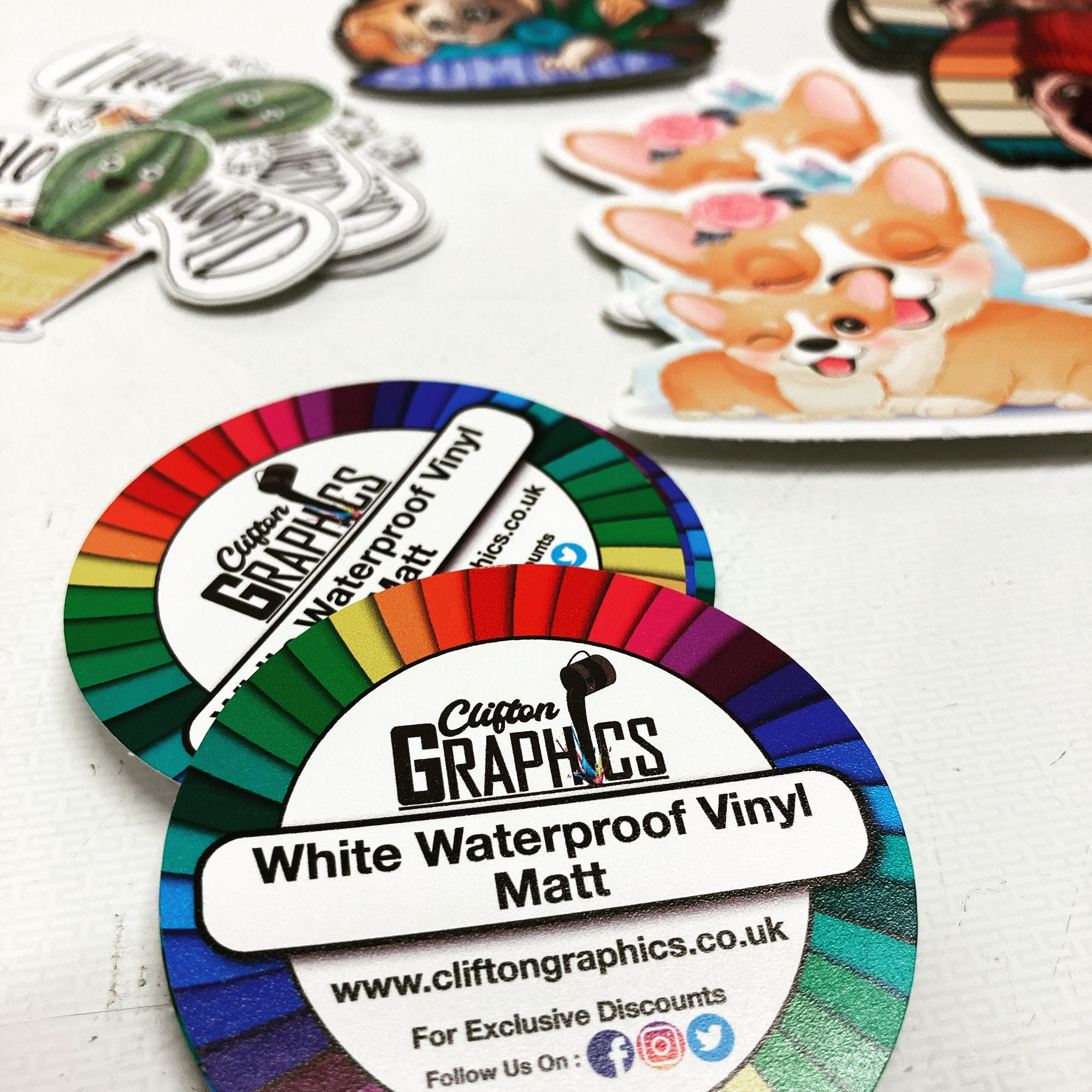 50 Custom Stickers, Laminated, Durable and Any Shape With Your Image ...