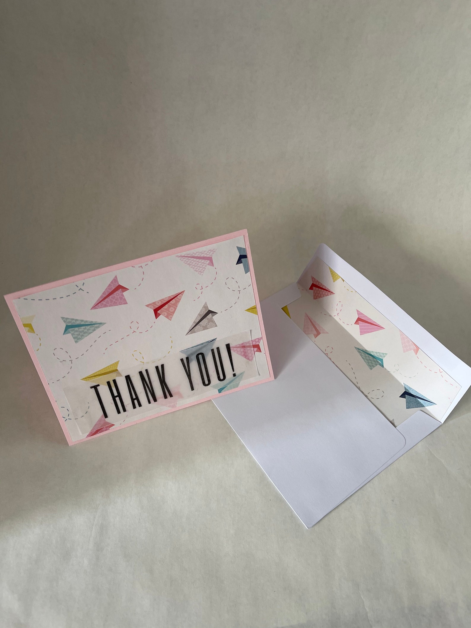 Paper airplane greeting cards Blank 5.5x4.25 cards with | Etsy