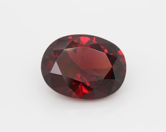 4.69ct Oval Rhodolite Granat: Röd Pyrope Almandine Ädelsten