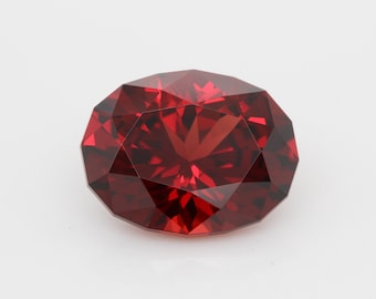 4.46ct Oval Rhodolite Granat: Röd Pyrope Almandine Ädelsten