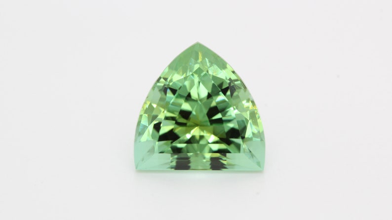 4.03ct Green Tourmaline: Shield Cut Nigerian Gemstone image 1