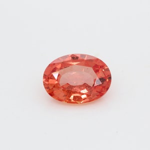 1.38ct Ausgezeichnete Schliff Oval Form Natürlich BE Erhitzter Oranger Saphir