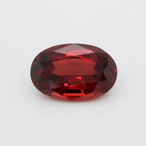 3.33ct Oval Rhodolite Granat: Röd Pyrope Almandine Ädelsten bild 1