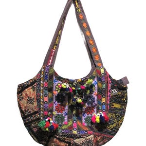 Patchwork Banjara-väska IndianBag för kvinnor Broderad axelväska Vintage GAMMAL VÄSKA, - 112