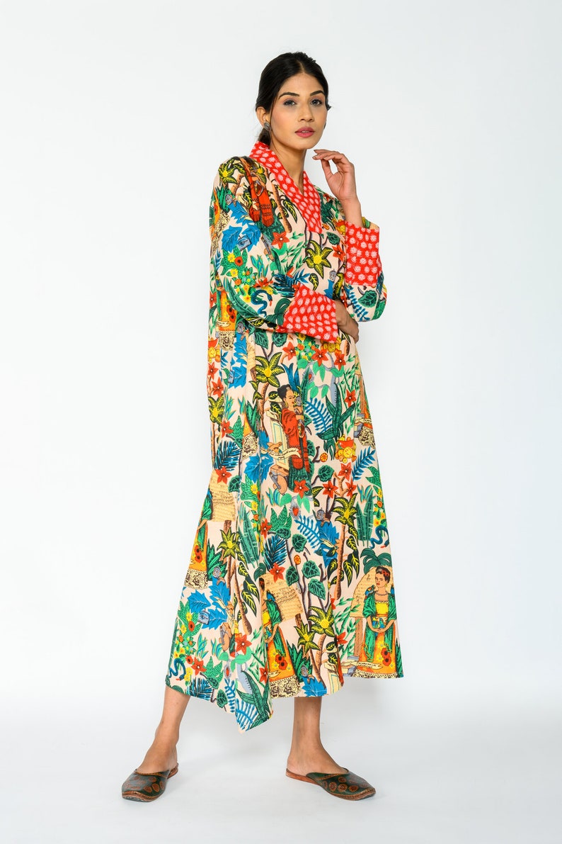 Summer Cotton Long Dress,hand Block Printed Cotton Dress, Vintage