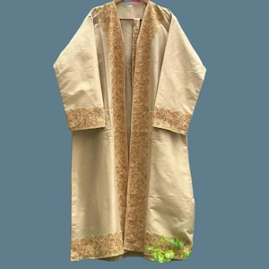 Women Embroidered Silk Jacket: Indian Suzani Boho Overcoat Long Jacket