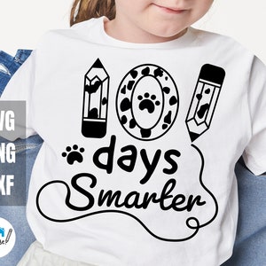 101 Days Smarter Svg ⟡ 101 Days of School ⟡ Dalmatians SVG ⟡ Kindergarten Svg ⟡ I Survived 100 Days Clipart ⟡ SVG PNG Print Cutting Cut File
