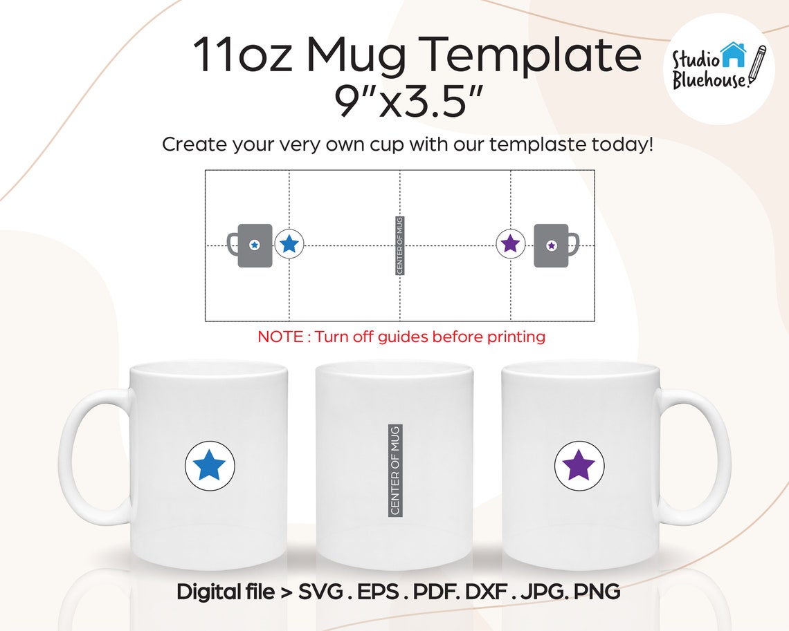 11oz Mug Template