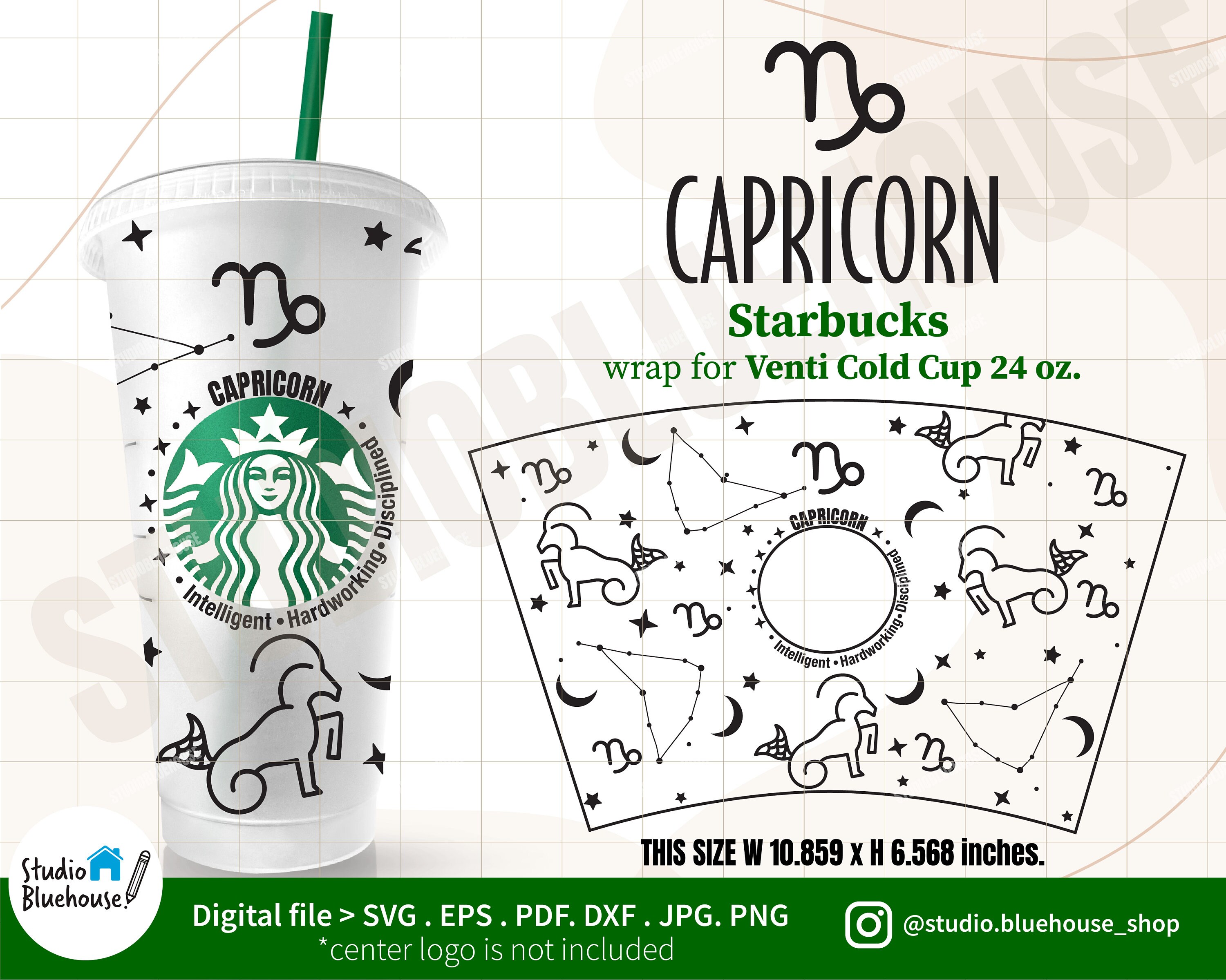 Astrology SVG Capricorn svg Instant Download Capricorn Starbucks Cup SVG DIY Venti for Cricut 24oz venti cold cup Astrology SVG Capricorn svg Instant Download Capricorn Starbucks Cup SVG DIY Venti for Cricut 24oz venti cold cup