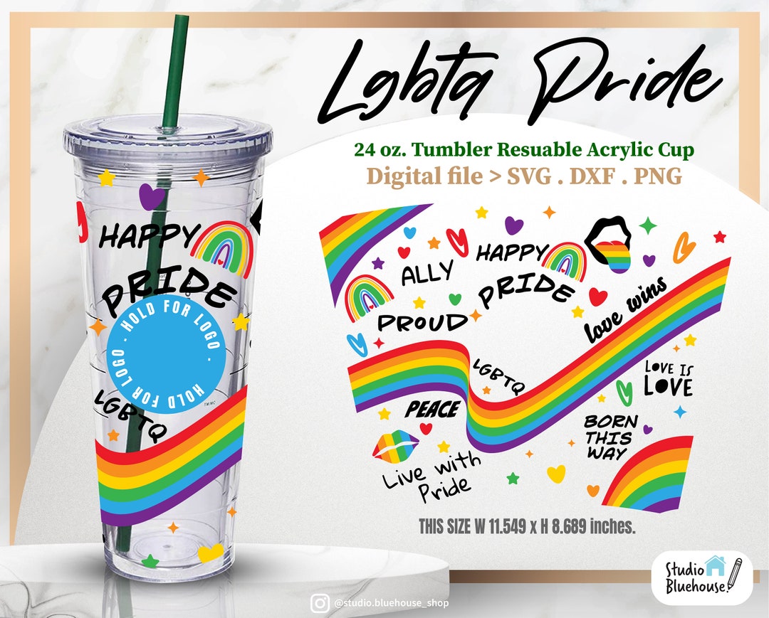 Lgbtq Pride Rainbow Pride Svg Gay Pride Svg Lgbtq Svg Full Wrap for ...