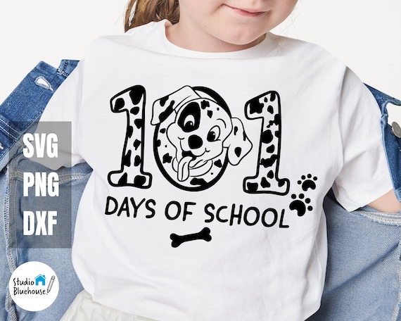 101 Days of School Svg ⟡ 101 dalmations svg ⟡ 101 Days of School Dalmatian SVG ⟡ Kindergarten Svg ⟡ Preschool Png ⟡ SVG PNG Print Cut File