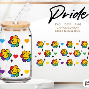 Libbey Glass 16oz | 20oz ⟡ Lgbtq Pride Rainbow ⟡ Pride svg ⟡ Gay Pride svg ⟡ Lgbtq Svg ⟡ Wrap Files for Cricut & Silhouette png,svg,dxf