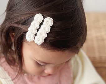 Petite Flower Clip's ~ Baby & Children's Hair Clips, Fabric Hair Clip, Hair Accessories, Toddler Hair Accessories, Handmade.