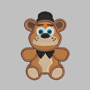 Plush Bear Fred Video Game Embroidery File