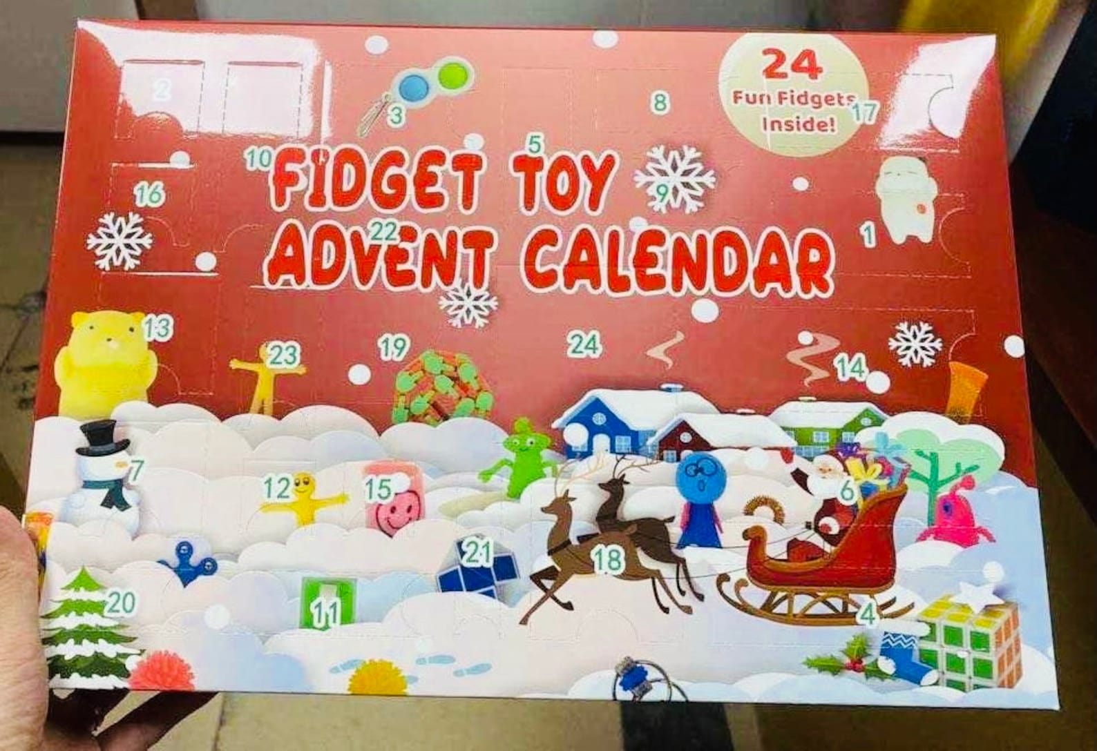 Fidget Toy Advent Calendar Advent Calendar Toy Advent Etsy