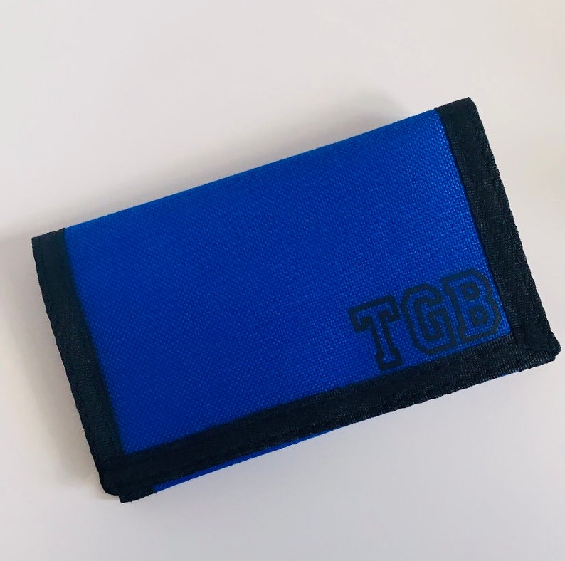 Personalised Boys Wallet // Velcro Wallet for Him Ripper Etsy