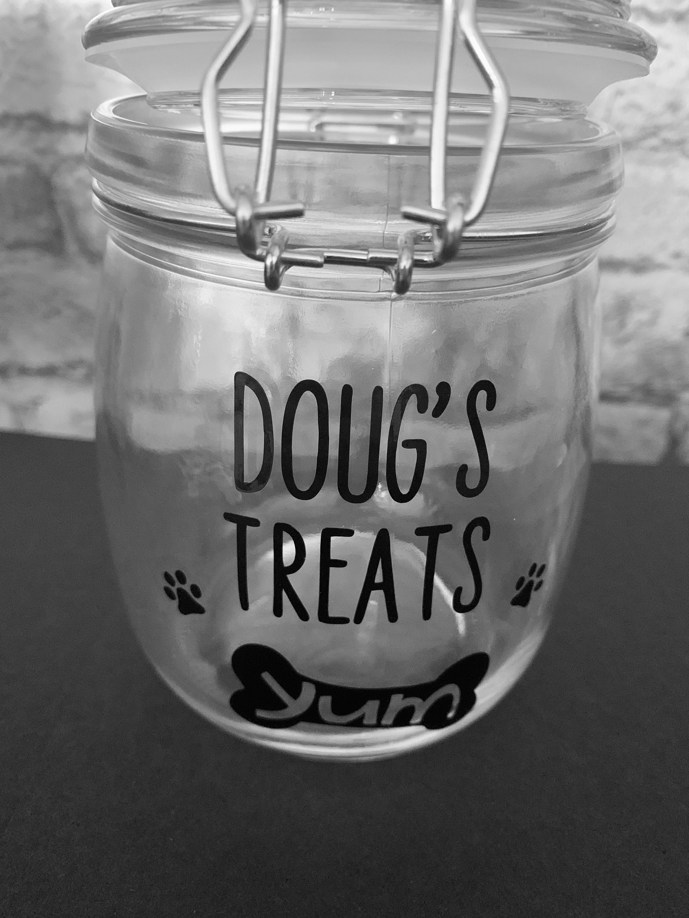 Sweet Jar Dog Treat Jar Treat Jar Jar Food Storage Pet Etsy