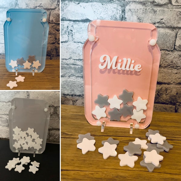 Personalised Reward Jar, Freestanding Reward Jar, Reward Jar, Reward Drop Box