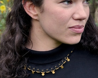 Statement Choker Macrame mit Messing