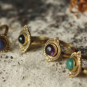 Messing Ring Stammes Ethno Indien