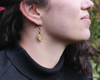 Brass Dangle Earrings: Lightweight Jewelry