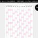 PRINTABLE 2025 Wall Calendar Digital PDF Instant Download 2025 Wall ...