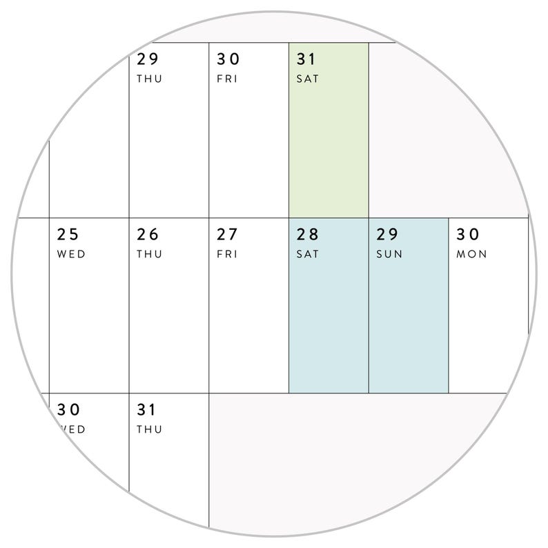 NEW LAYOUT! Giant 2026 Wall Calendar With Aligned Weekends | 2026 ...