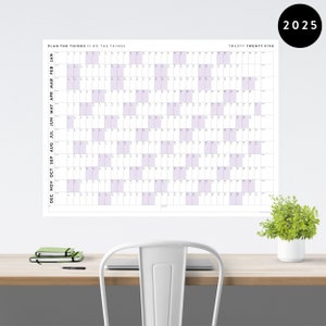 PRINTABLE 2025 Wall Calendar | Digital PDF Instant Download | 2025 Wall ...