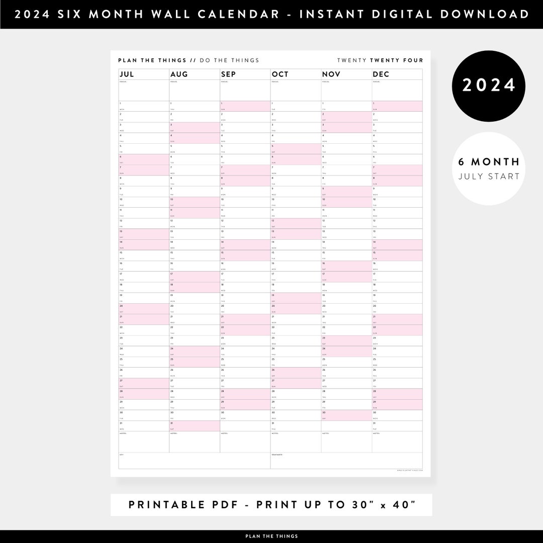 printable-six-month-2024-giant-wall-calendar-july-december-pdf-instant-download-half-year-calendar-half-year-planner-pink-etsy