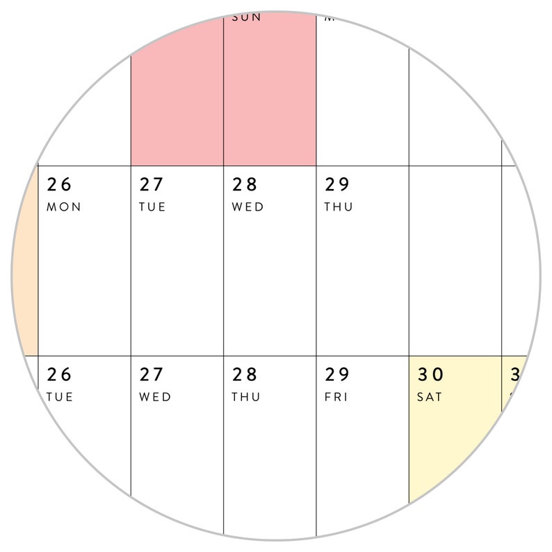 Gigantische wandkalender 2024 2024 Wandplanner Jaarplanner Jaarplanner Maandplanner Jaarplanner 2024 horizontaal / regenboog afbeelding 4