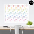 Giant 2026 Wall Calendar | 2026 Wall Planner | Annual Planner | Yearly Planner | Monthly Planner | 2026 Year Planner (Horizontal / Rainbow)
