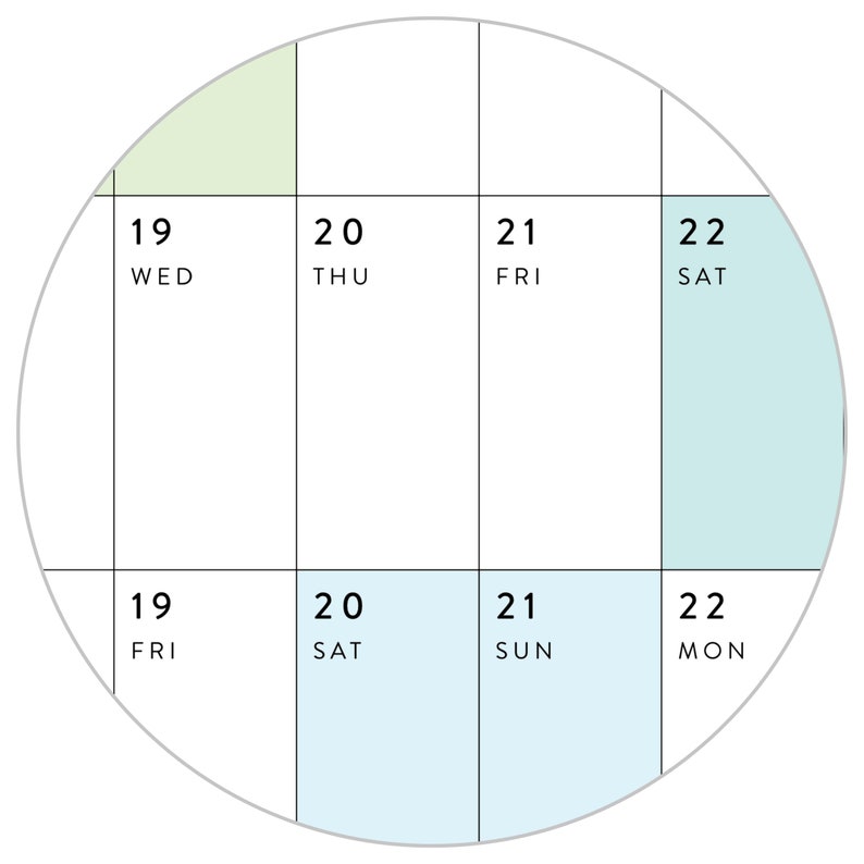 Gigantische wandkalender 2024 2024 Wandplanner Jaarplanner Jaarplanner Maandplanner Jaarplanner 2024 horizontaal / regenboog afbeelding 7