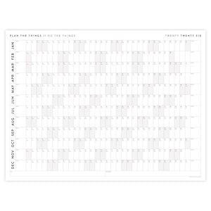 Riesen Wandkalender 2026 | 2026 Wandplaner | Jahresplaner | Jahresplaner | Monatsplaner | 2026 Jahresplaner (Horizontal / Grau) Bild 2