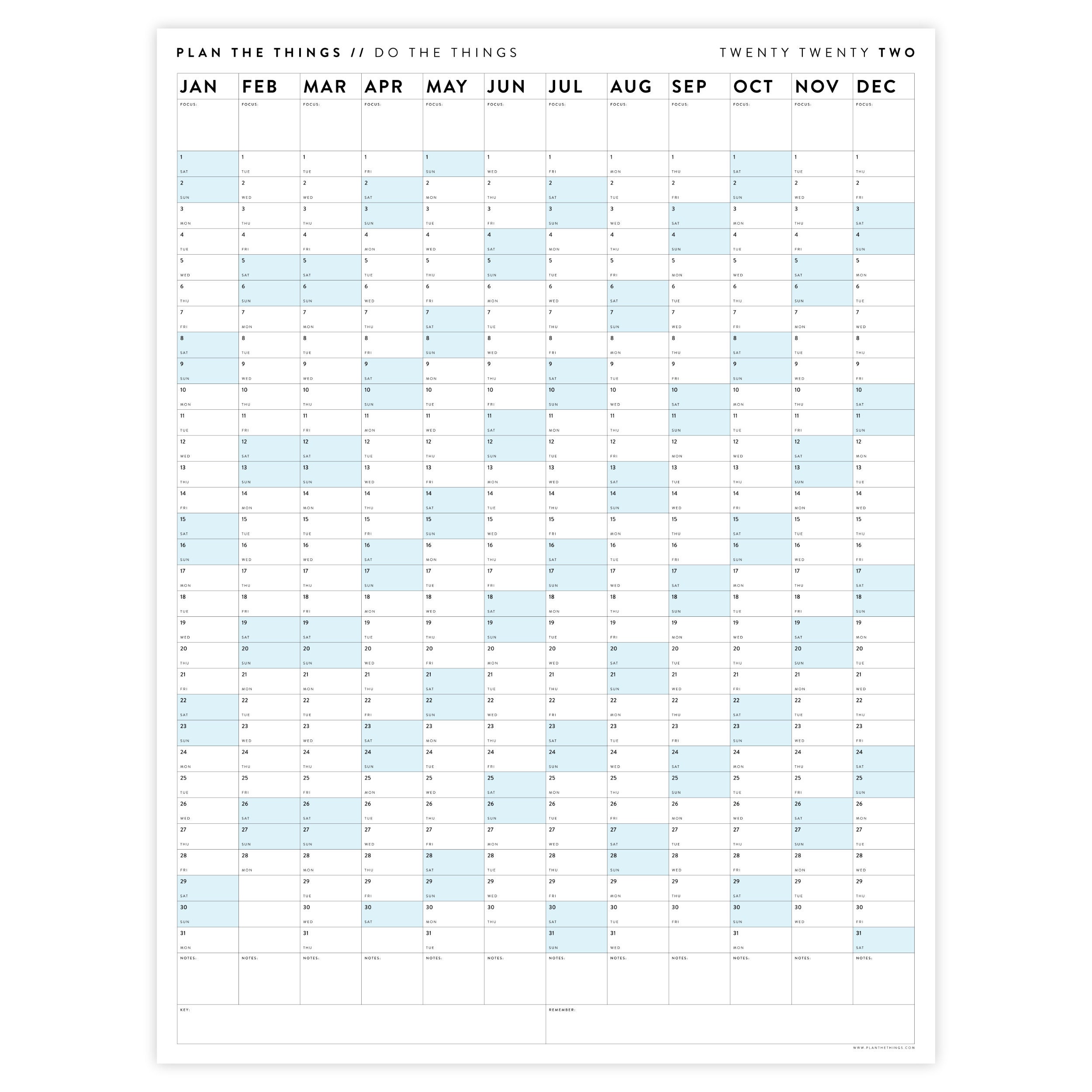 Giant 2022 Wall Calendar 2022 Large Wall Planner Annual Etsy Giant 2022 Wall Calendar 2022 Large Wall Planner Annual Etsy