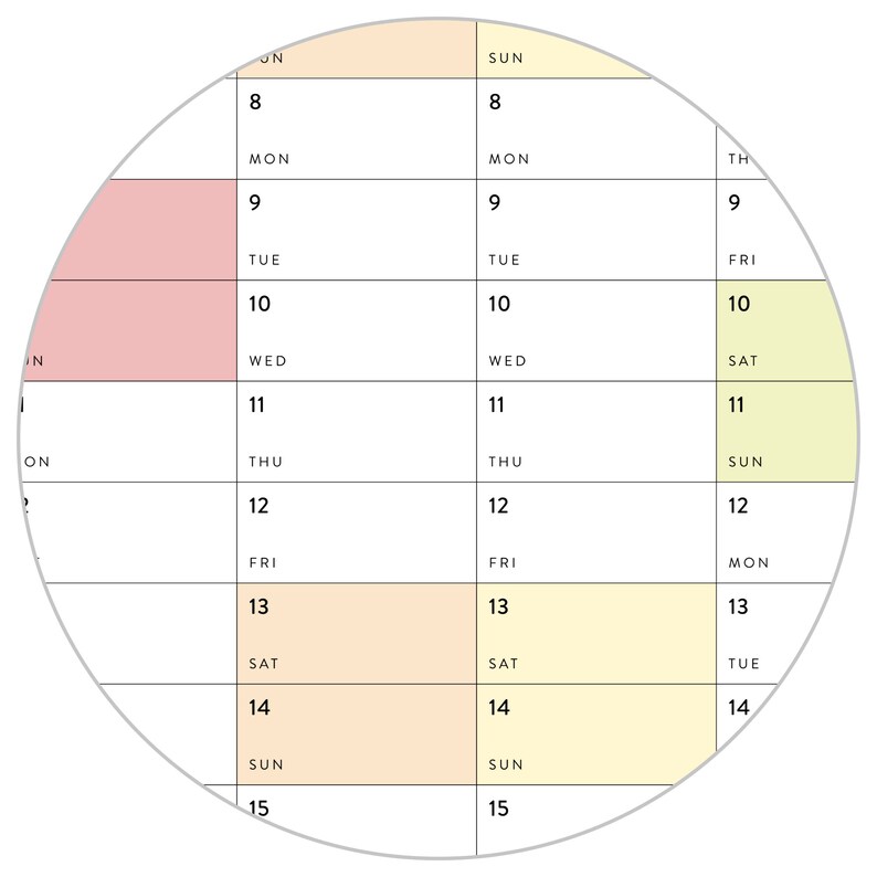 Giant 2023 Wall Calendar 2023 Large Wall Planner Annual Etsy