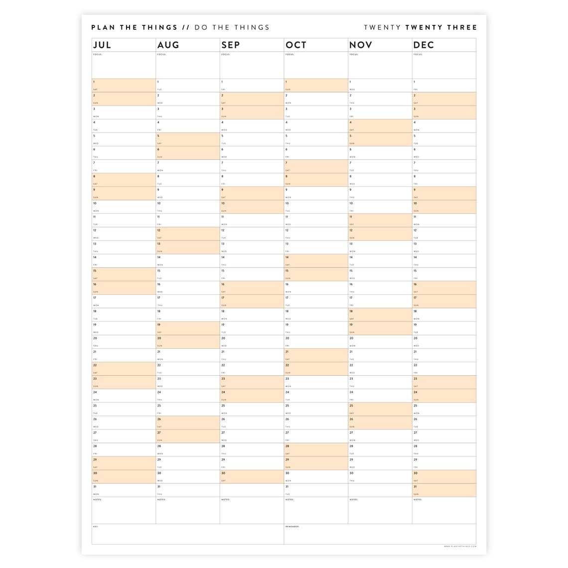 Calendario Planner 2023 Stampabile Map Of World