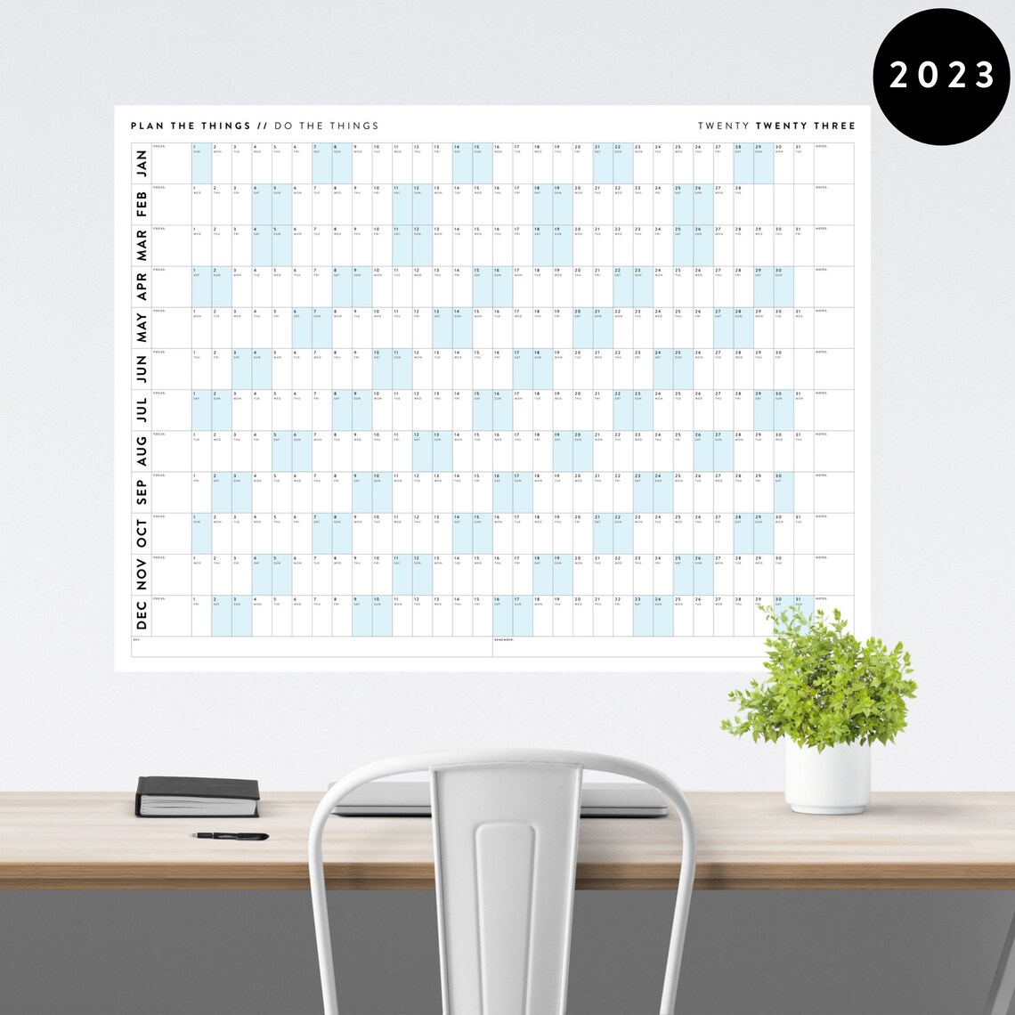 Calendario Gigante Da Parete 2023 IMAGESEE