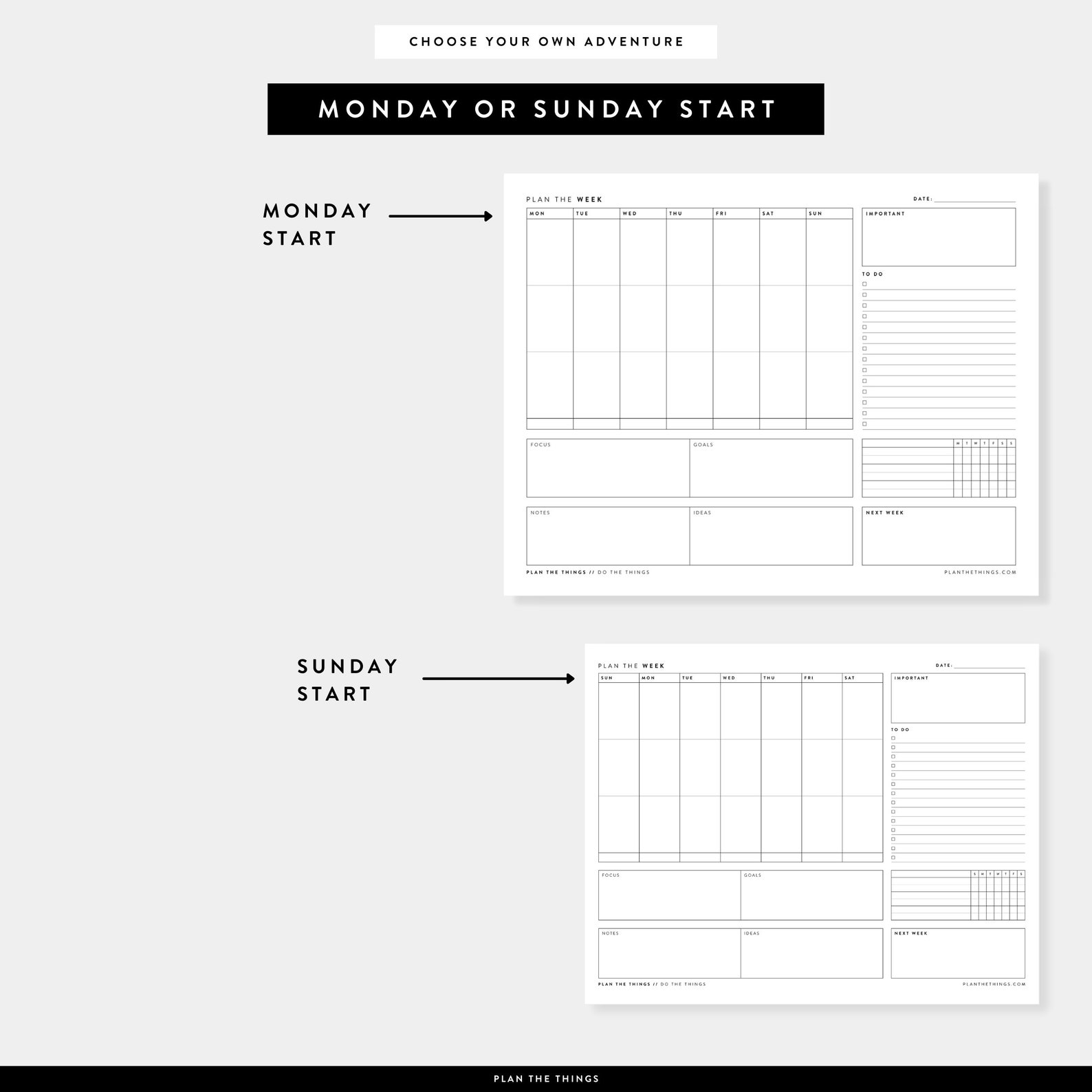 Week at a Glance Printable Weekly Dashboard Weekly Etsy