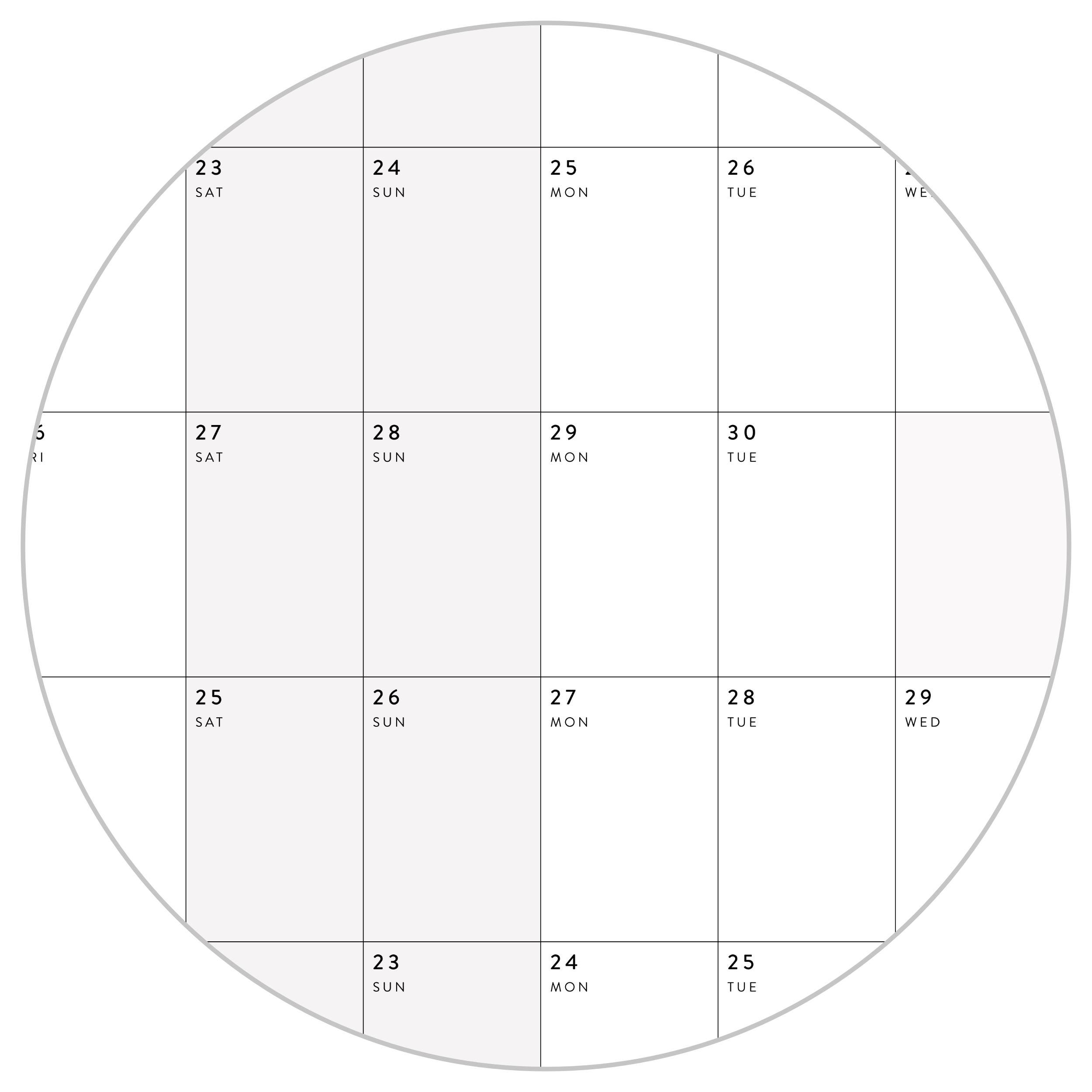PRINTABLE 6' X 3' Massive 2026 Annual Wall Calendar | ALIGNED Weekends ...