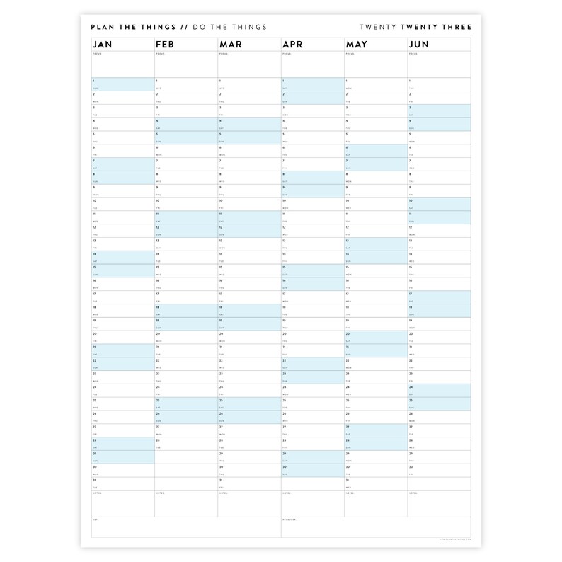 PRINTABLE Six Month 2023 Giant Wall Calendar January June Etsy Australia PRINTABLE Six Month 2023 Giant Wall Calendar January June Etsy Australia