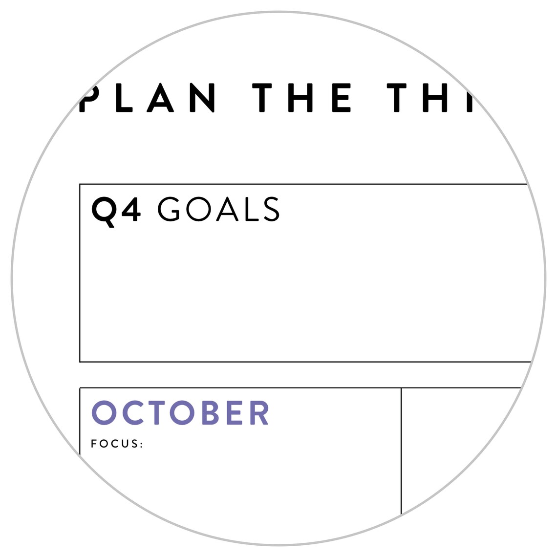 PRINTABLE Q4 2022 Quarterly Wall Calendar Digital PDF Etsy