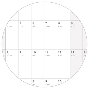 New! PRINTABLE 2026 ALIGNED Weekends Wall Calendar | Digital PDF ...