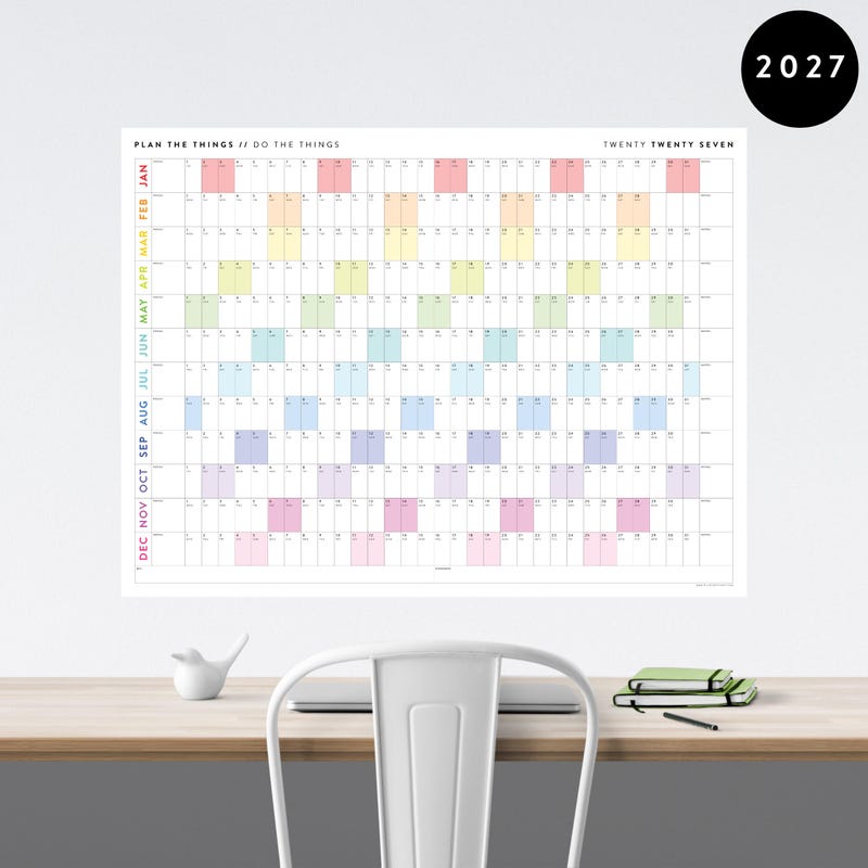 Wall Planner 2027 - Etsy UK