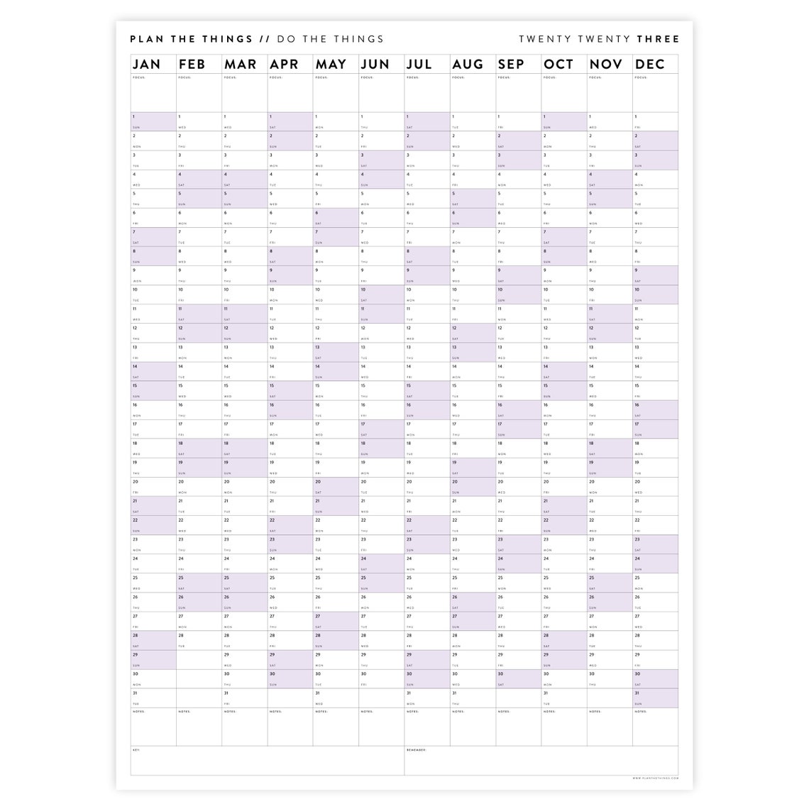 Giant 2023 Wall Calendar 2023 Large Wall Planner Annual Etsy UK